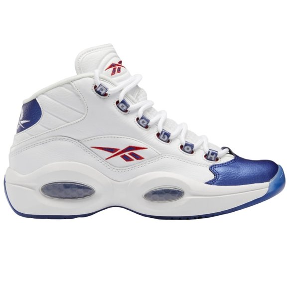Reebok Question Mid 'Blue Toe' Basketball Shoes - Picture 1 of 6